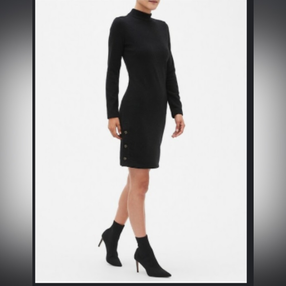 Banana republic mock neck sweater dress